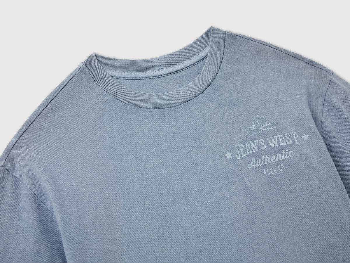 T-shirt lavagem vintage com estampa western - ucb_image_DS1