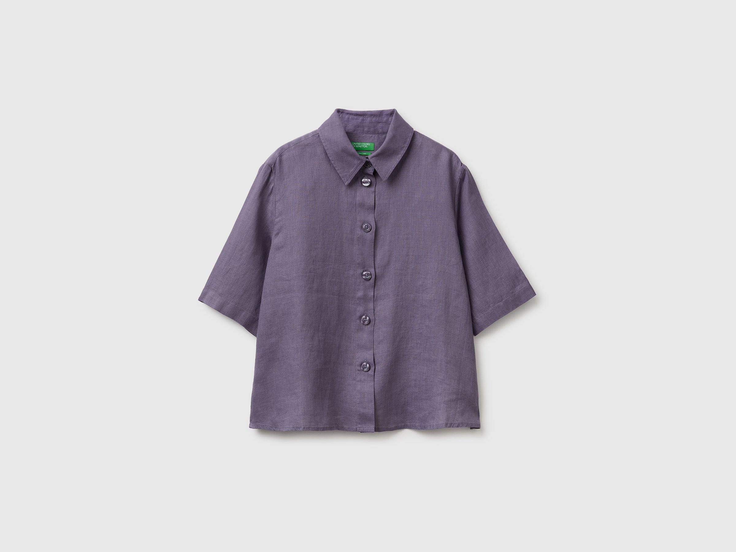 Short shirt in pure linen - ucb_image_FS