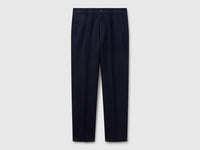 Chinos slim fit em mistura de linho - ucb_image_FS