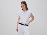 Camisola sem mangas em mistura de linho - ucb_image_F