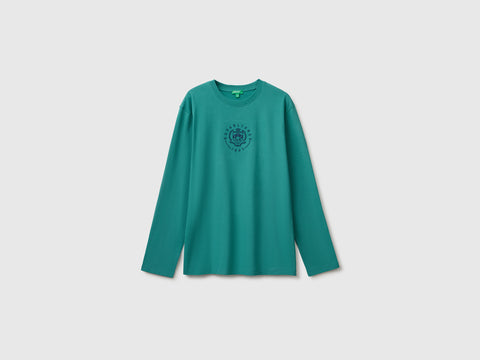 T-shirt com estampa e bordado - ucb_image_FS