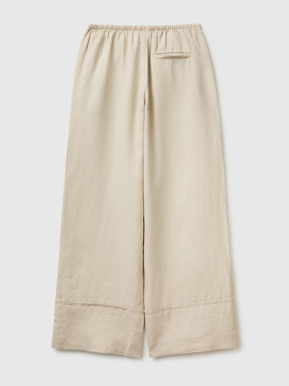 100% linen cuffed trousers - ucb_image_BS