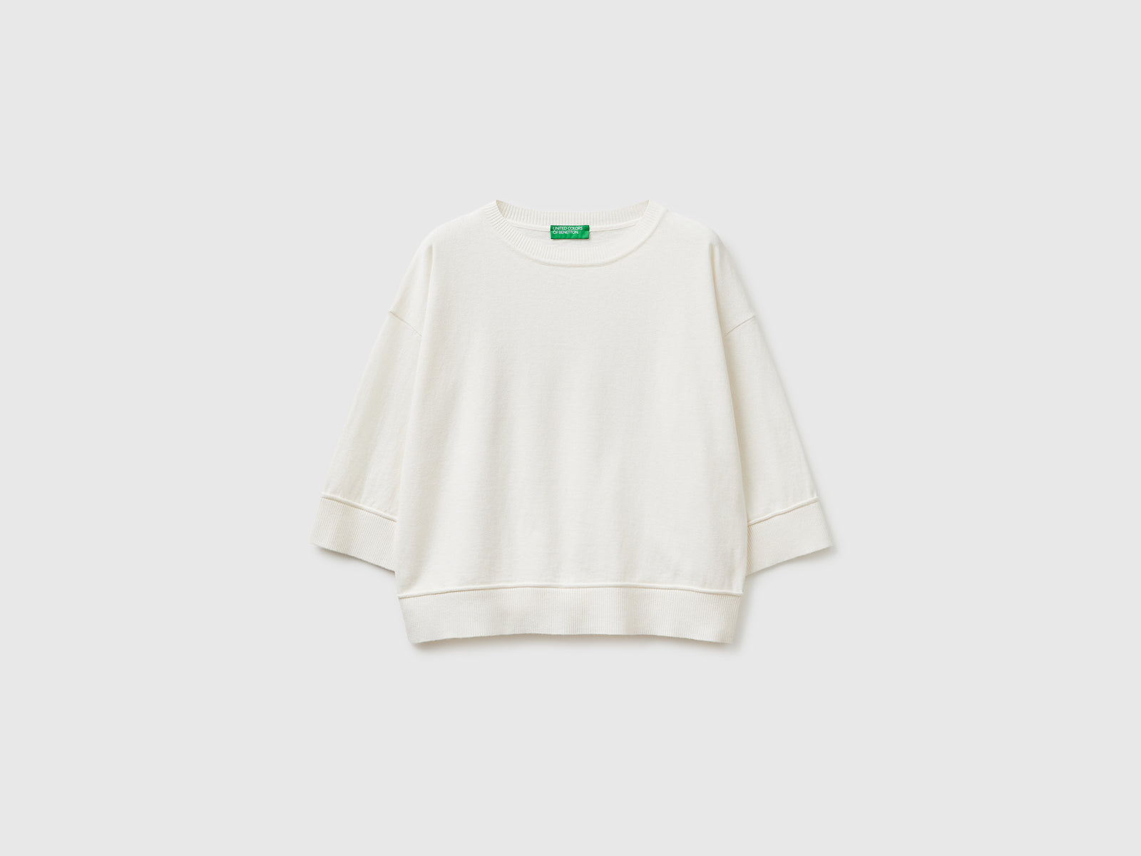 Camisola de gola redonda em algodão e lã - ucb_image_FS