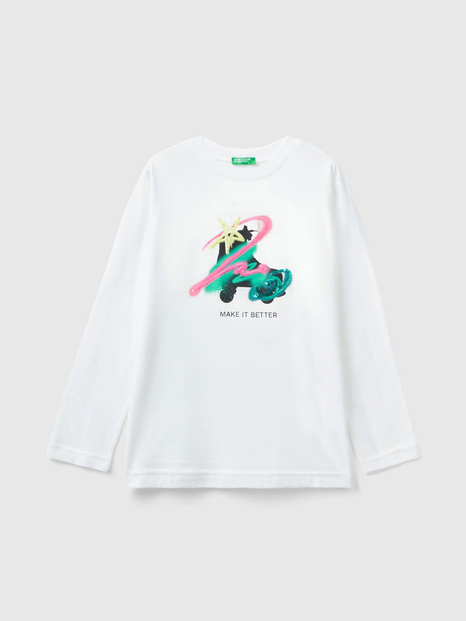 T-shirt com estampa e lantejoulas - ucb_image_FS