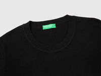 Black sweater in tricot cotton - ucb_image_DS1
