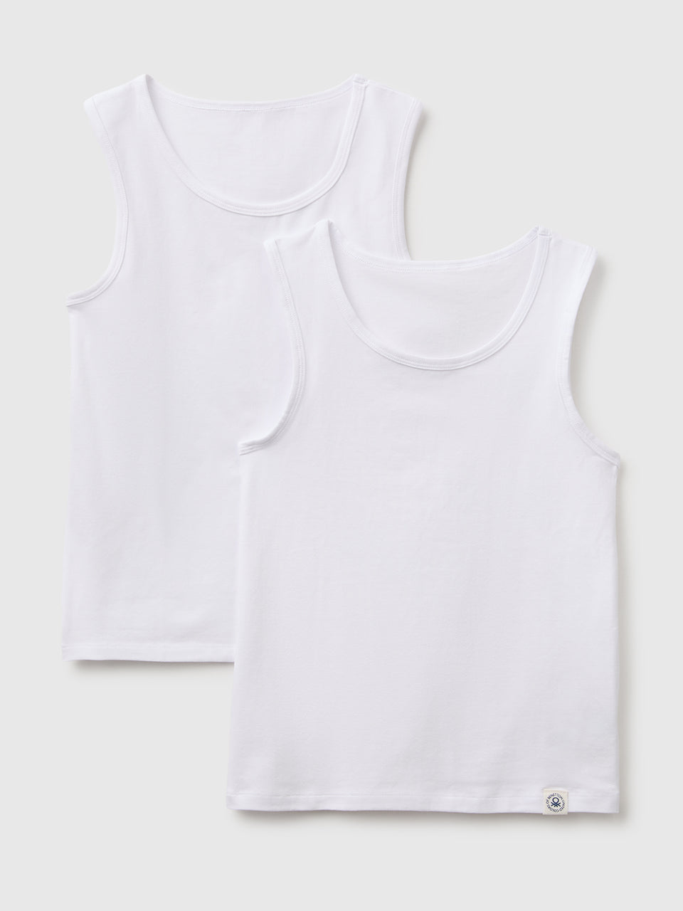Duas t-shirts sem mangas interiores em algodão stretch - ucb_image_FS