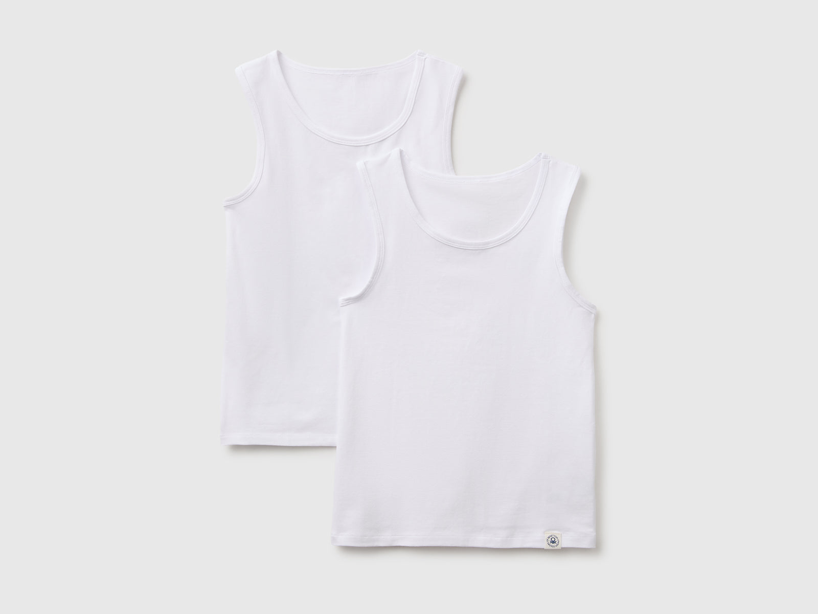 Duas t-shirts sem mangas interiores em algodão stretch - ucb_image_FS