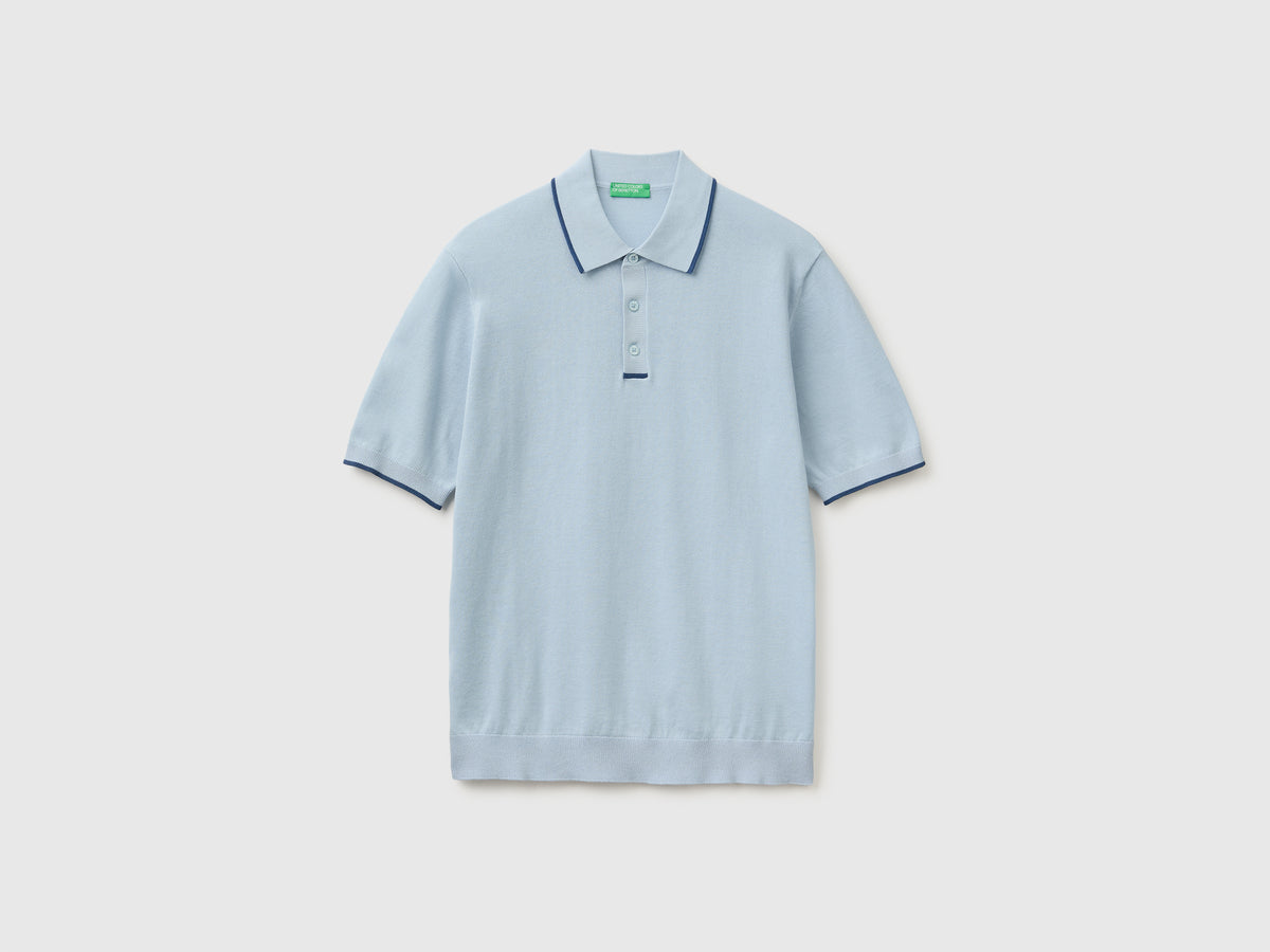 100% cotton knitted polo shirt - ucb_image_FS
