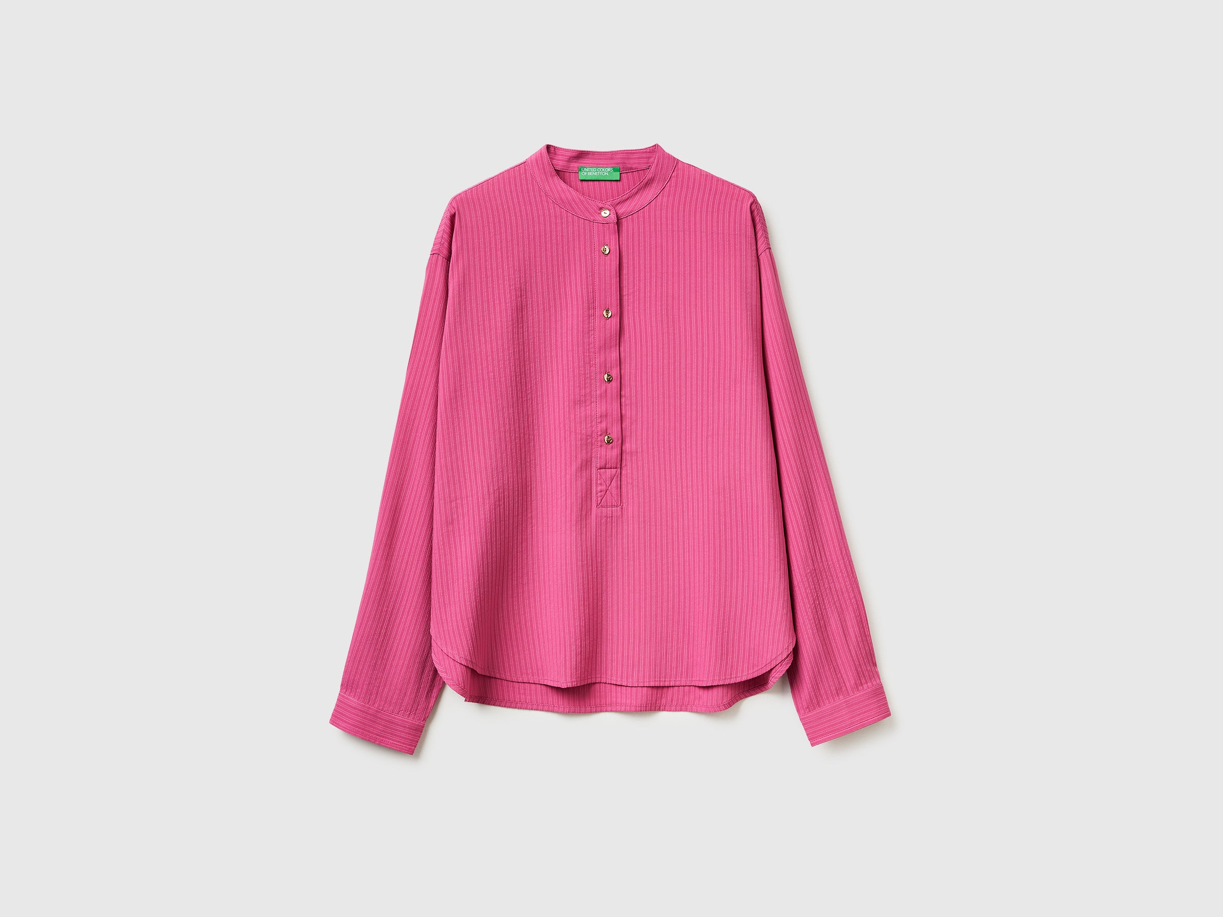 Striped blouse with mandarin collar - ucb_image_FS