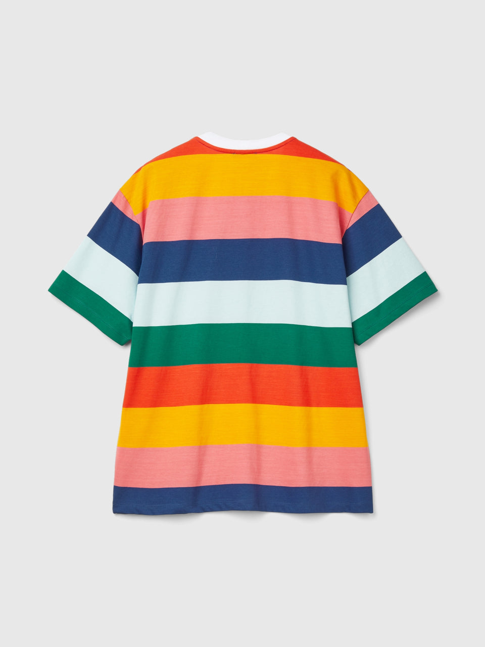 T-shirt over fit às riscas multicolor - ucb_image_BS