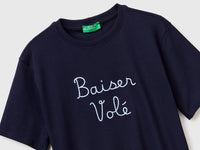 T-shirt with embroidered writing - ucb_image_DS1