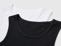 Duas t-shirts sem mangas interiores em algodão stretch - ucb_image_DS1