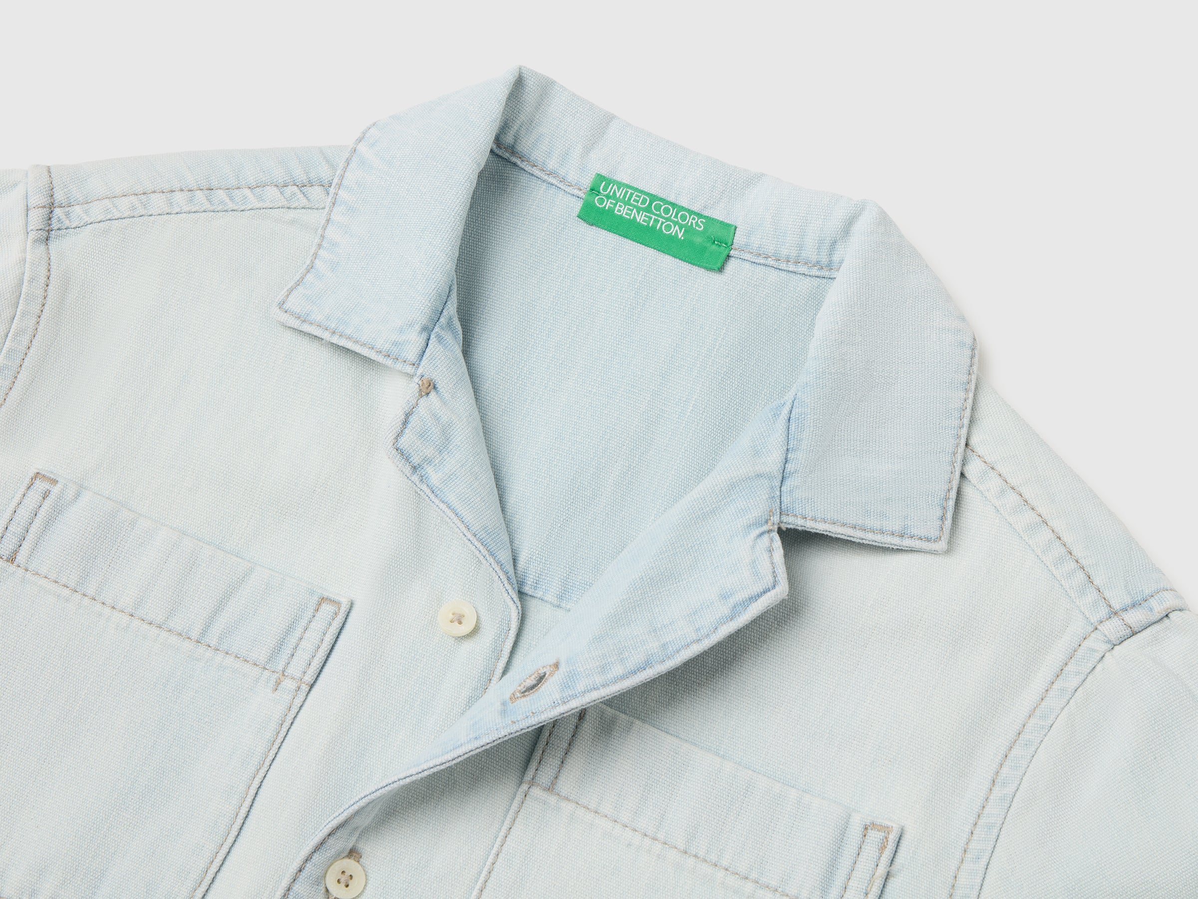 Short-sleeved denim shirt - ucb_image_DS1