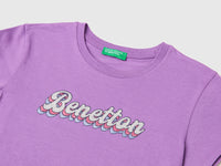 T-shirt with glitter print - ucb_image_DS1