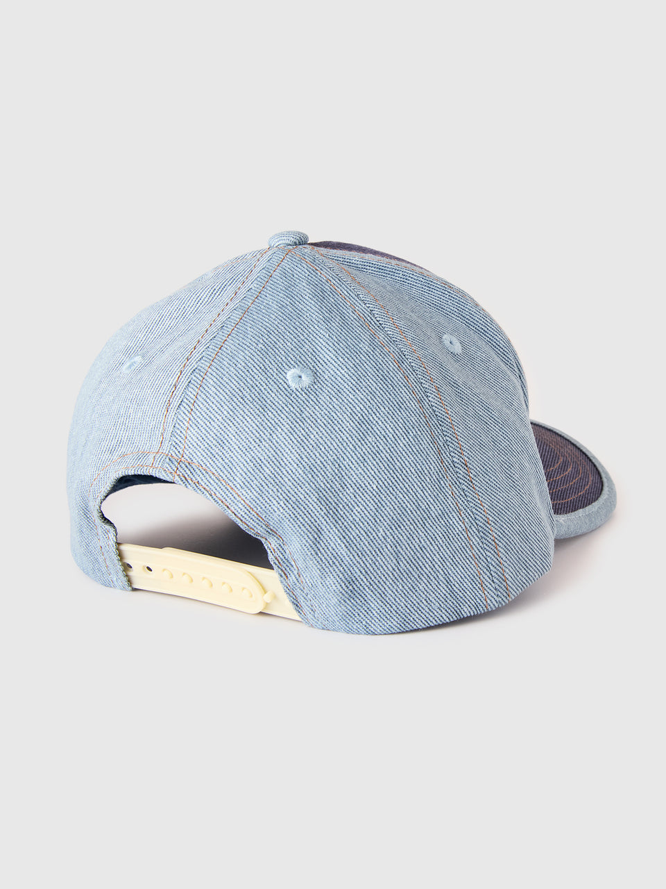 Denim baseball cap with slogan - ucb_image_BS