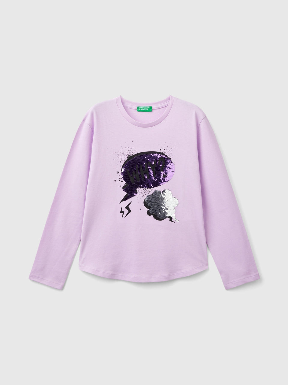 T-shirt com lantejoulas em algodão orgânico - ucb_image_FS