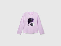 T-shirt com lantejoulas em algodão orgânico - ucb_image_FS