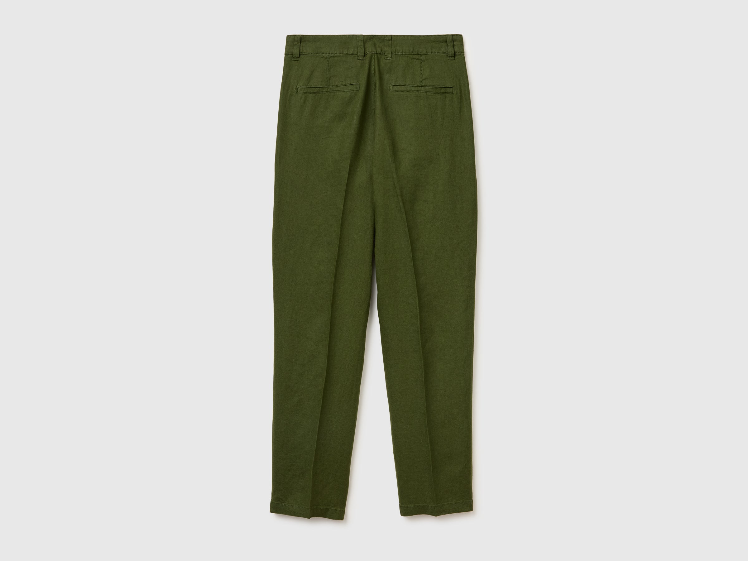 Straight chinos in pure linen - ucb_image_BS