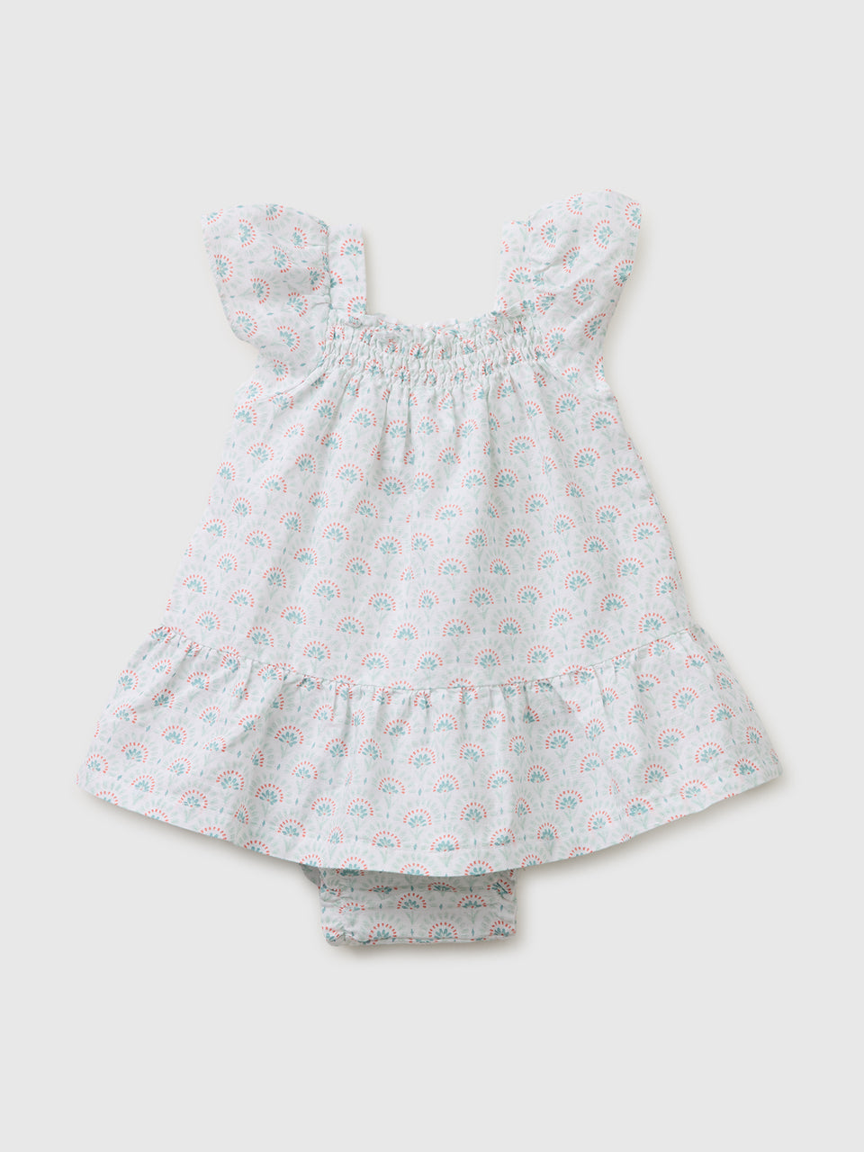 Vestido às flores em mistura de linho - ucb_image_FS