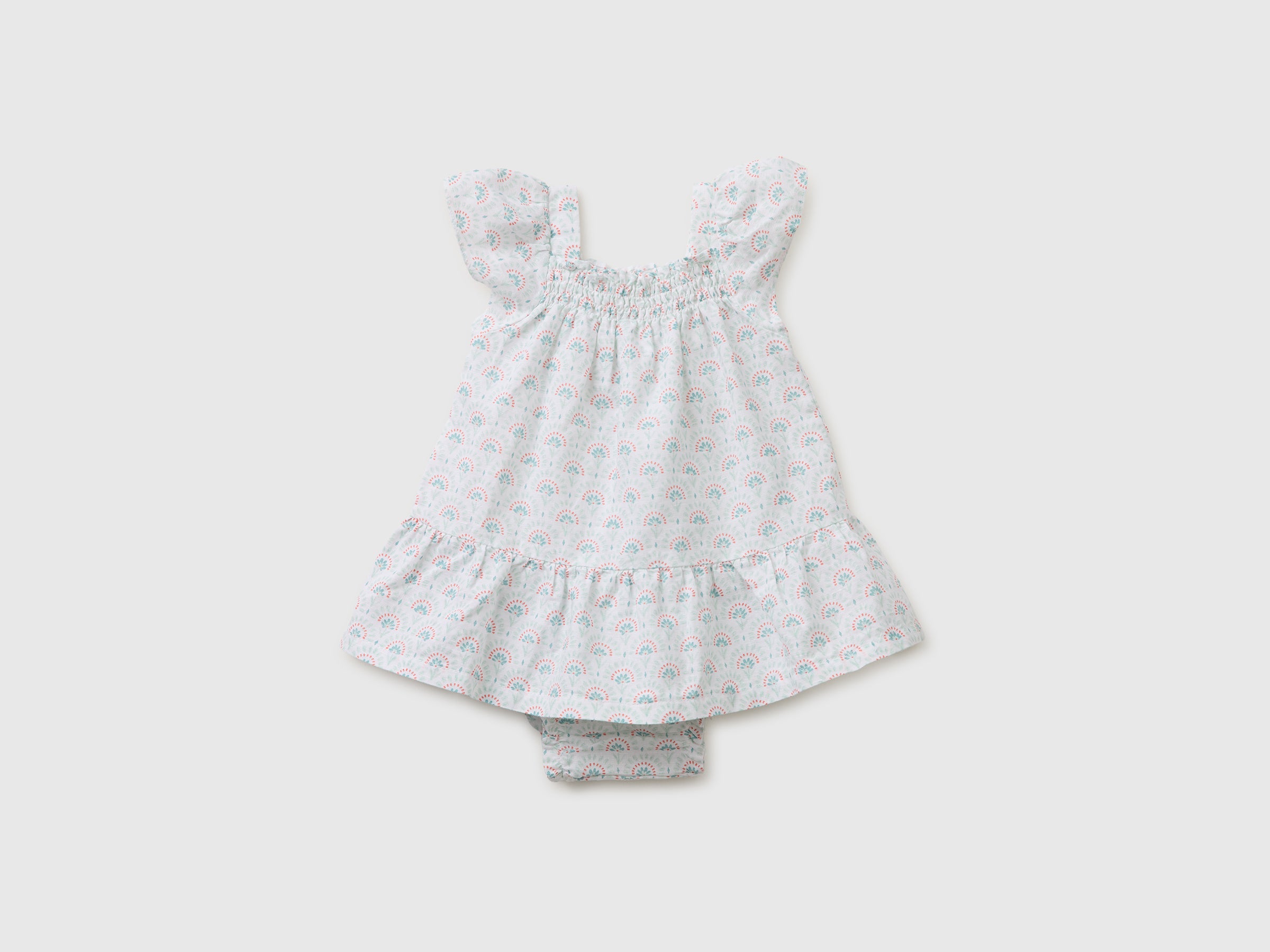Vestido às flores em mistura de linho - ucb_image_FS
