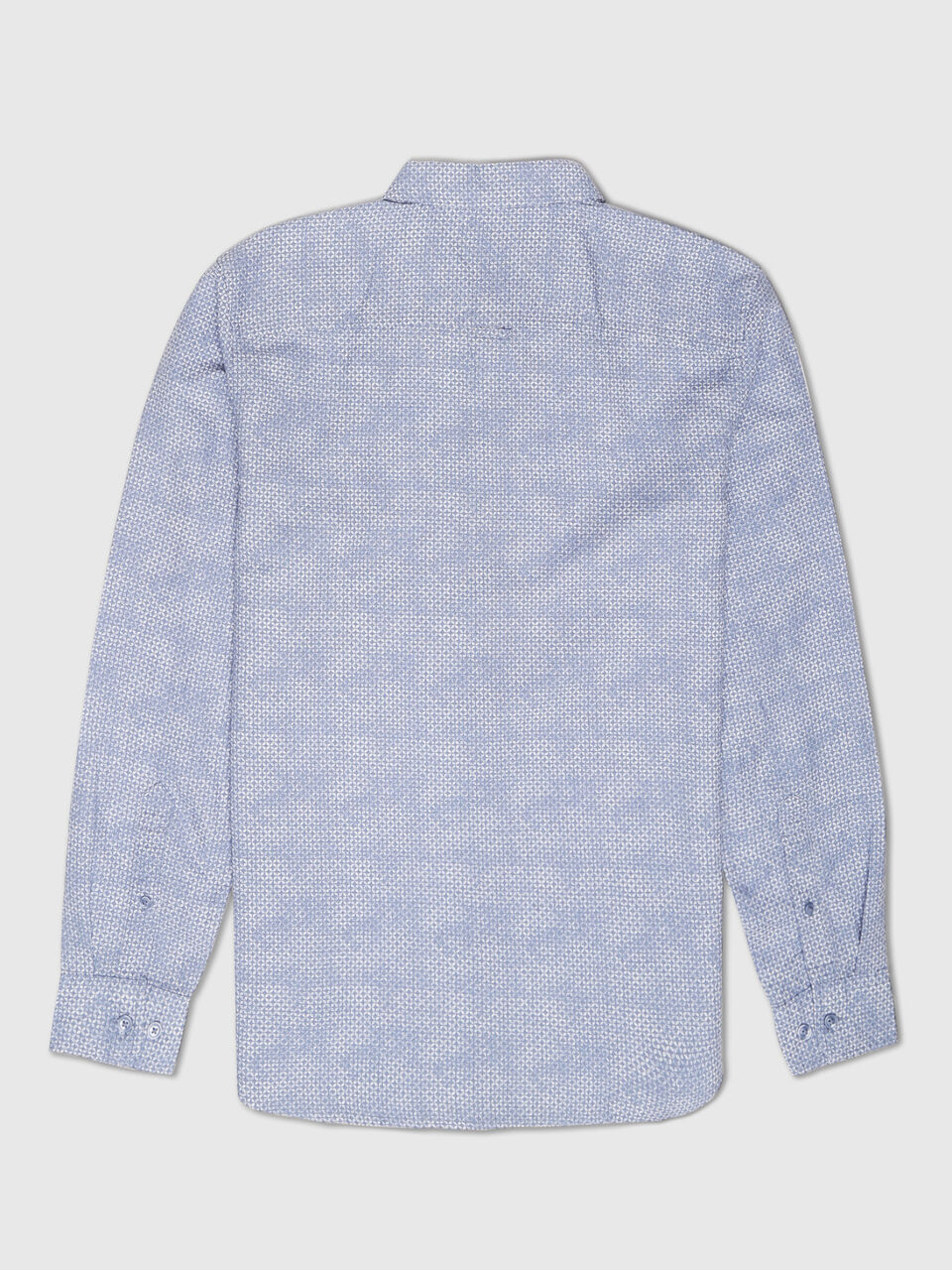 Full Sleeves Washed Geo Linen Print Shirt image number 2
