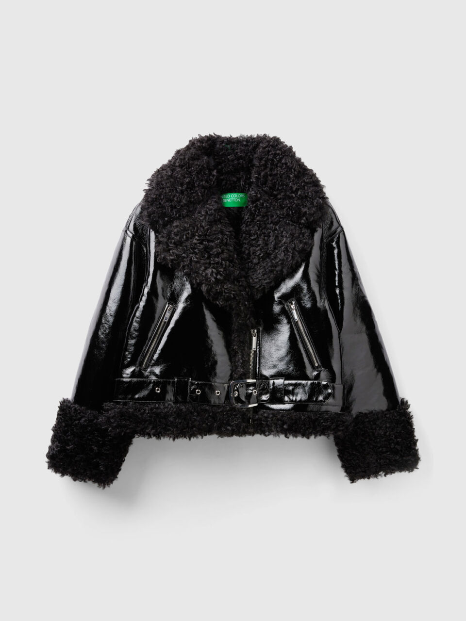 F/S FRONT OPEN JACKET WITH SHERLING image number 1