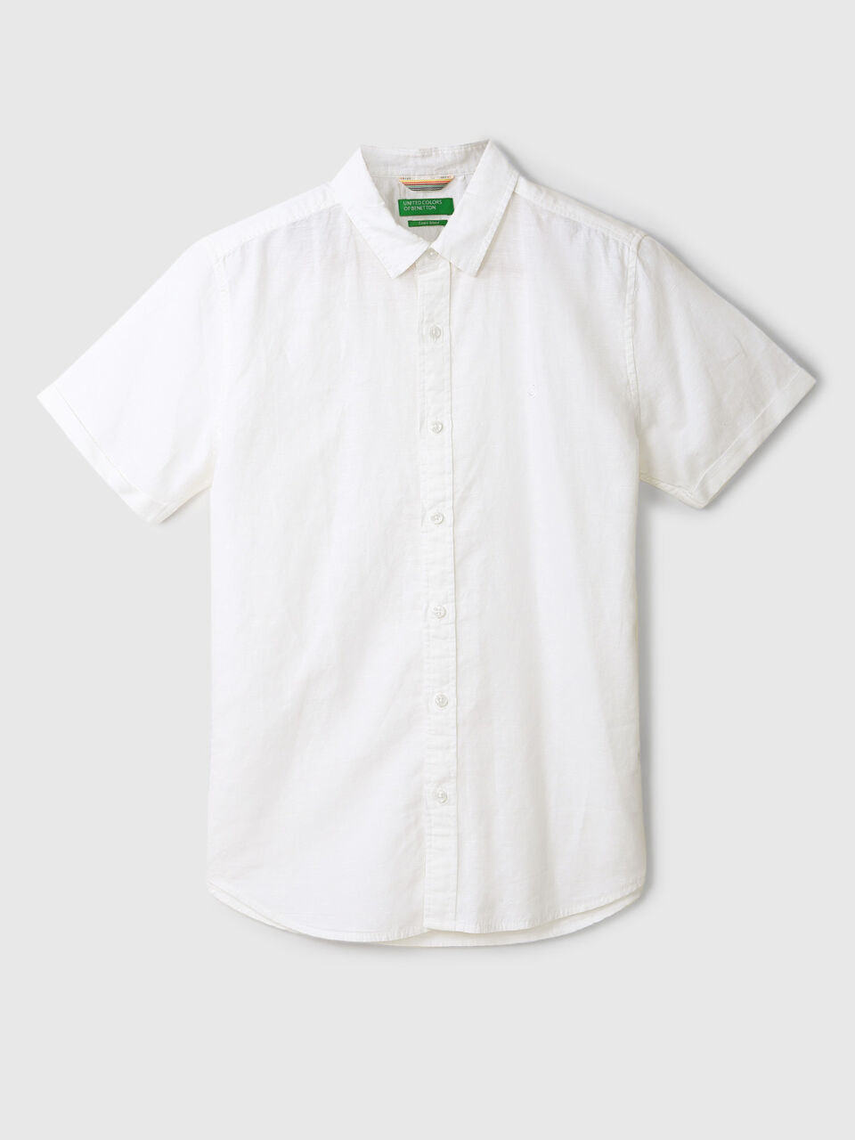 Half Sleeve Linen Regular Collar Shirt image number 1