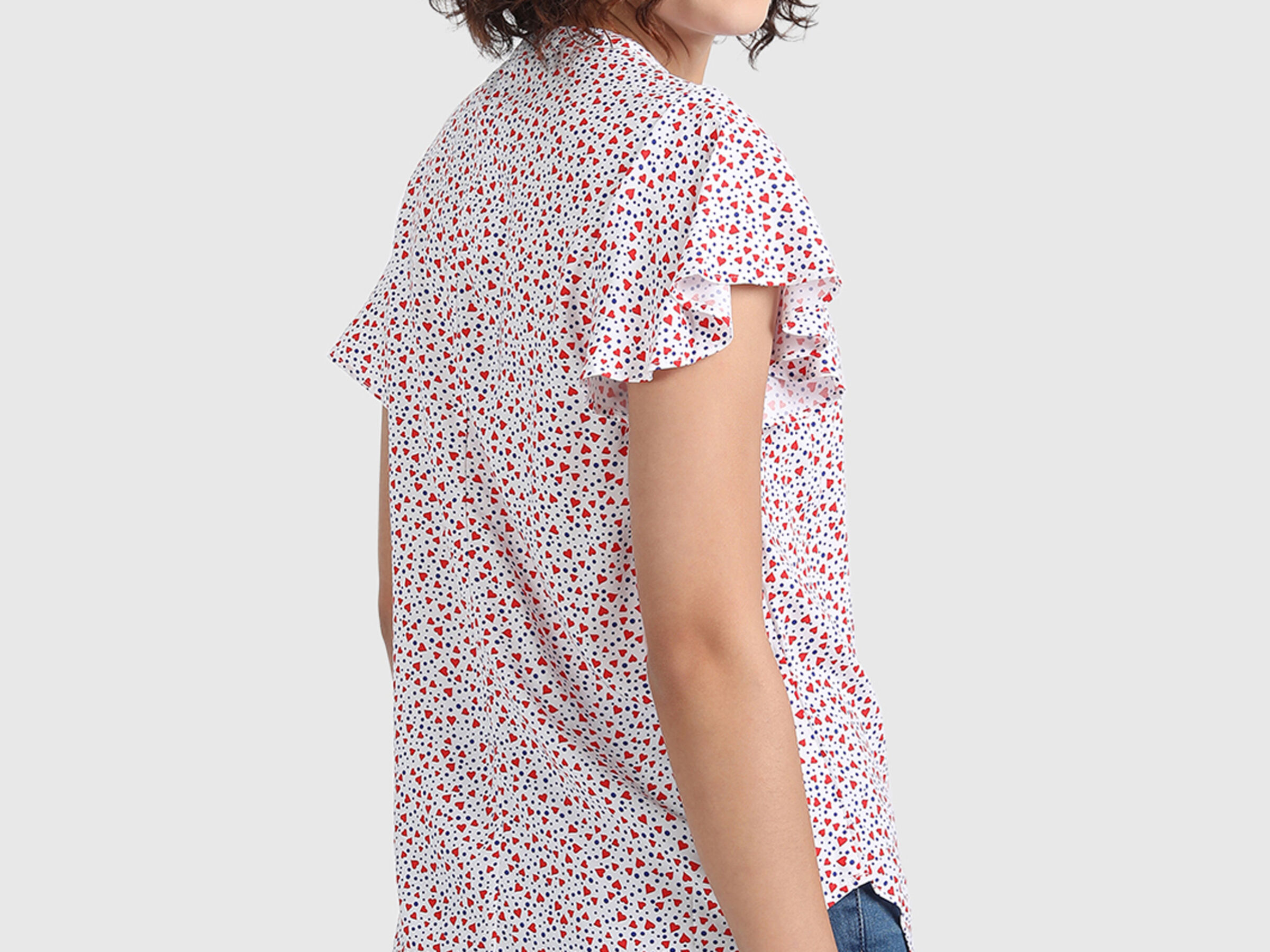 Viscose Asymmetric Placket Top image number 1