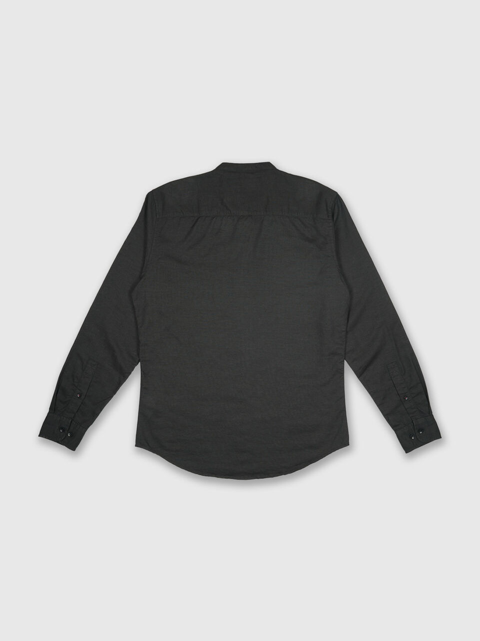 Full Sleeve Linen Mandarin Collar Shirt image number 2