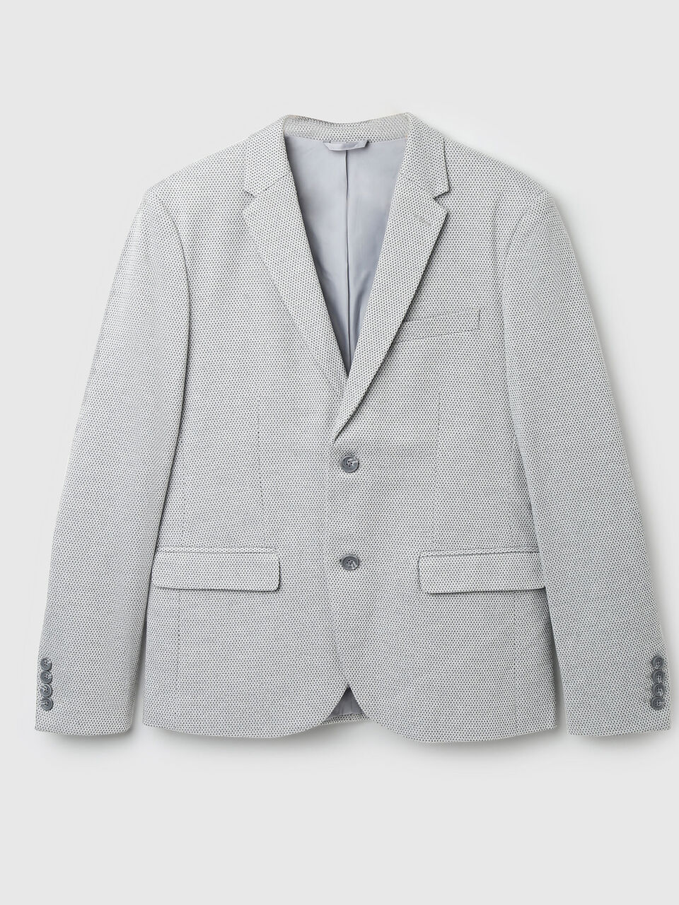 MESH STRUCTURE KNIT BLAZER image number null