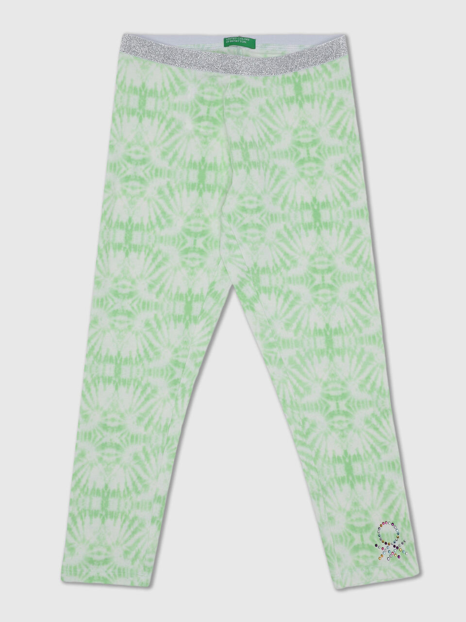 Tie-Dye Leggings With Lurex Elastic image number 1