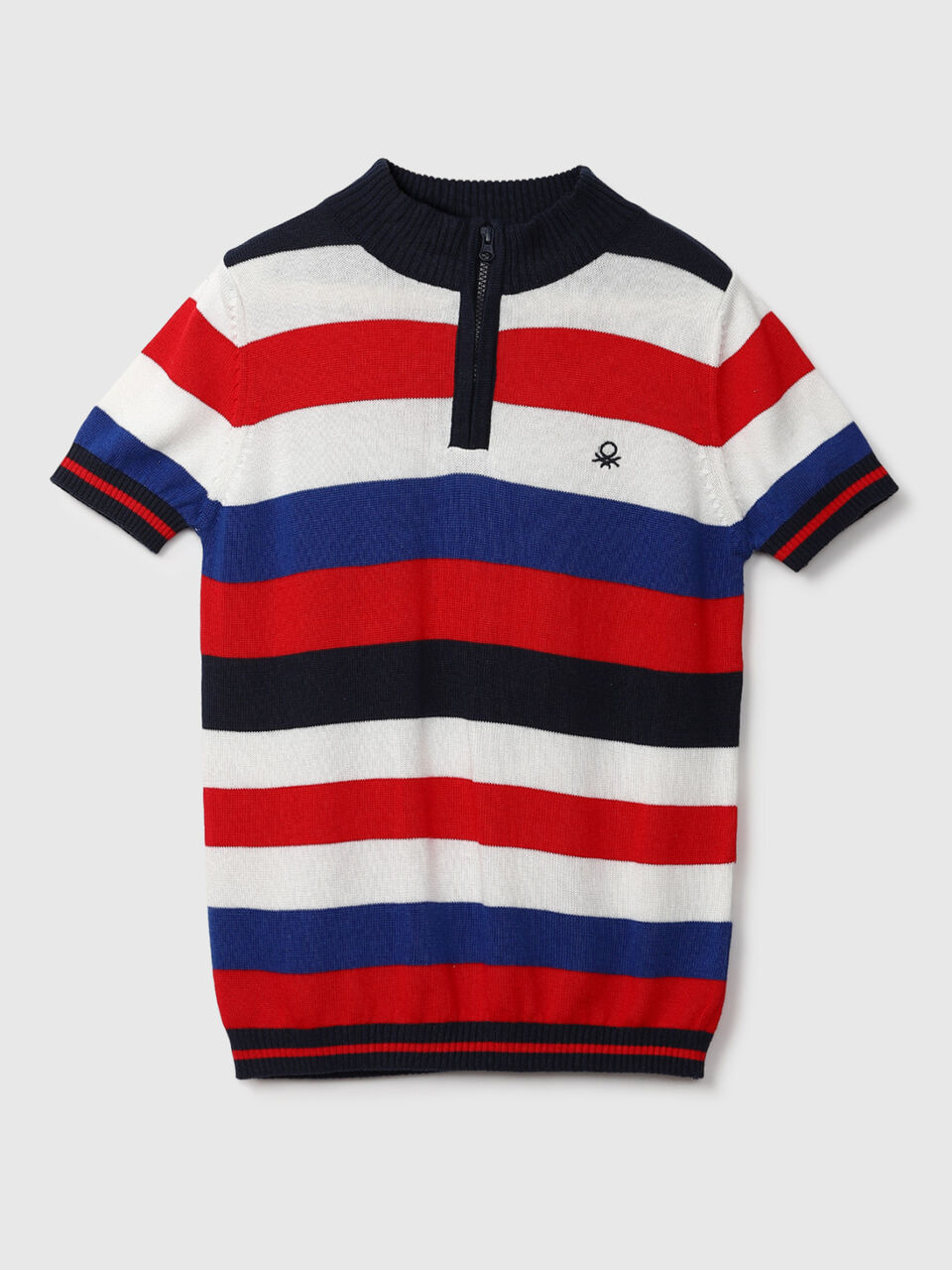 Half Zipper Striper Tricot Top image number 1