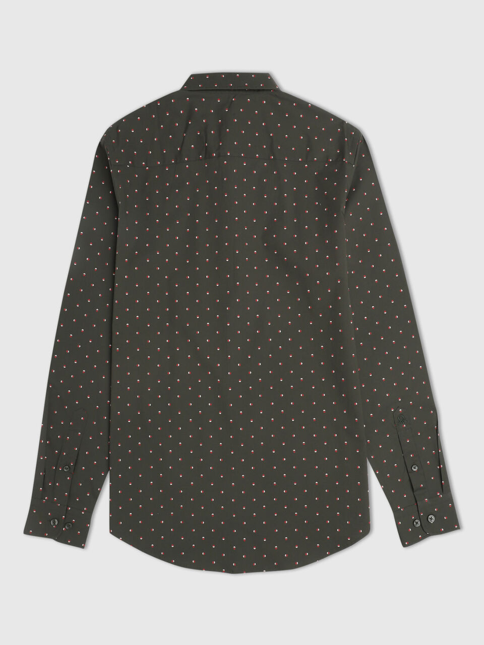 Full Sleeves Stretch Poplin Half Circle Print Sh image number 2