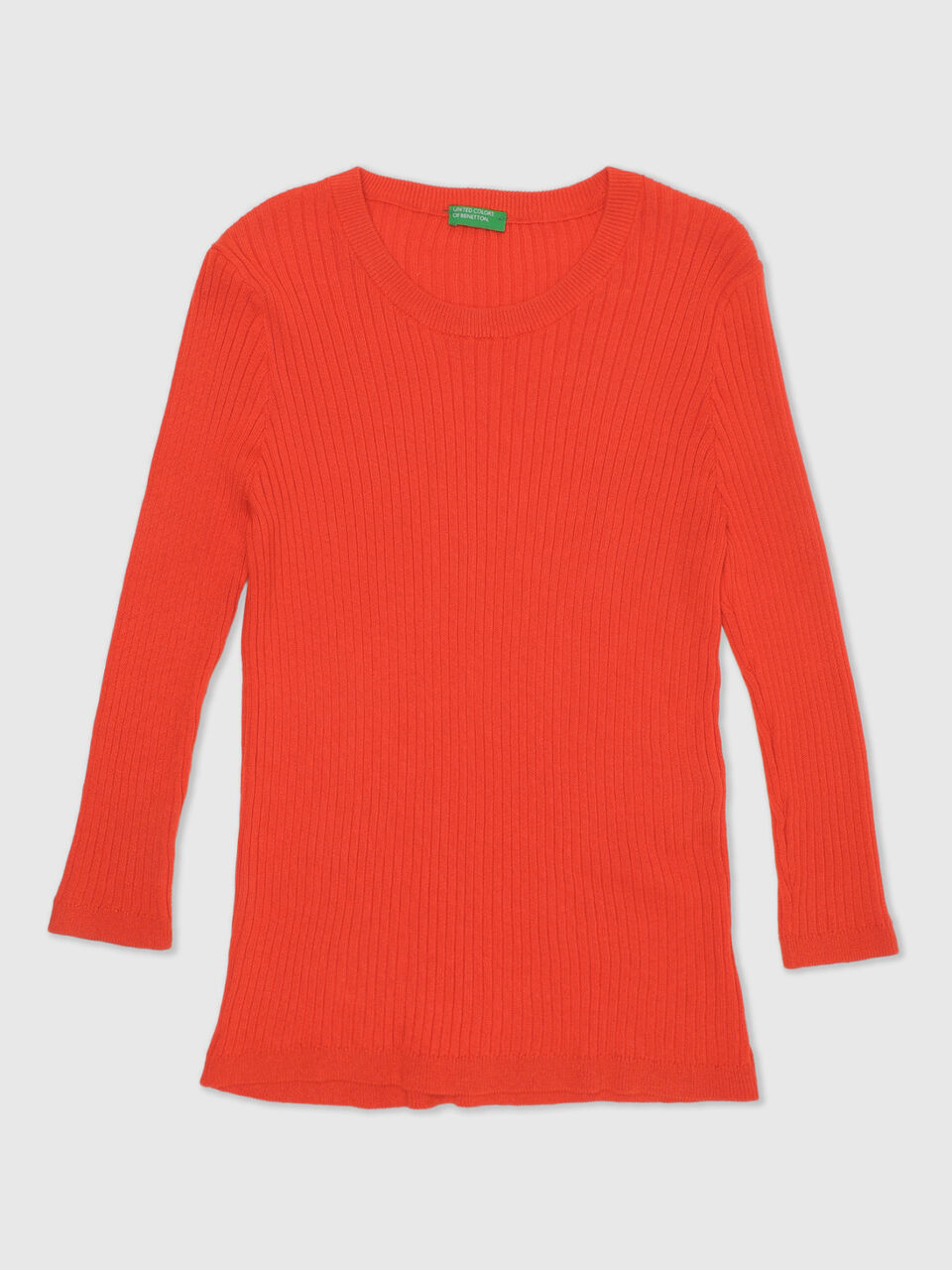 CREW NECK RIB SOLID TRICOT image number 1