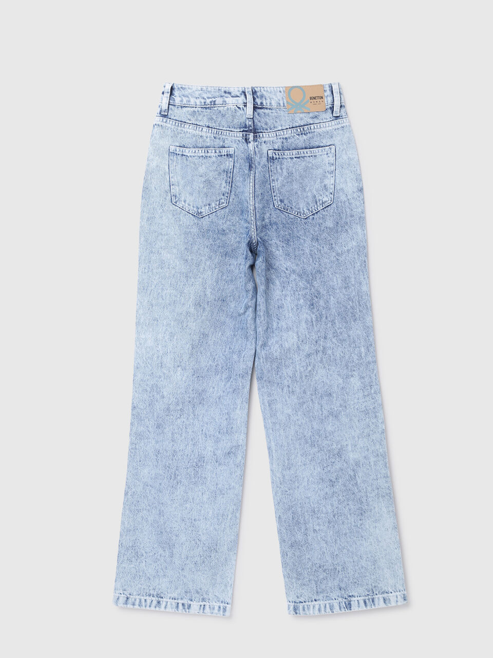 FLARED DENIM WITH DAMAGING image number 2