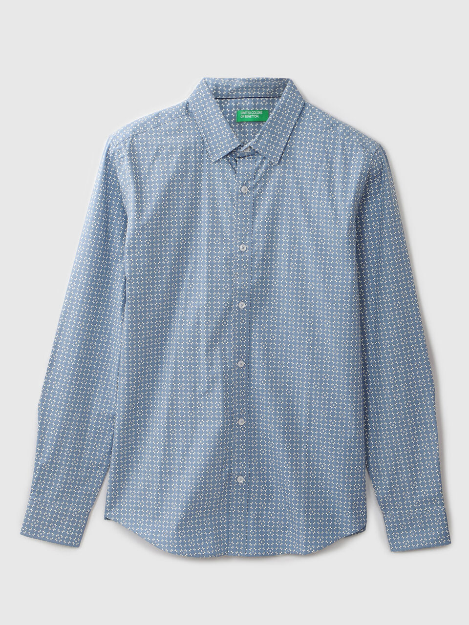 F/S POPLIN STRETCH BRANDING GEO PRINT SH image number 1