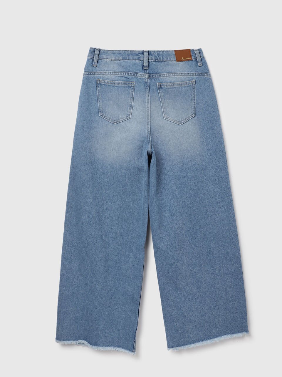 CLASSIC 100% COTTON WIDE LEG DENIM image number 2