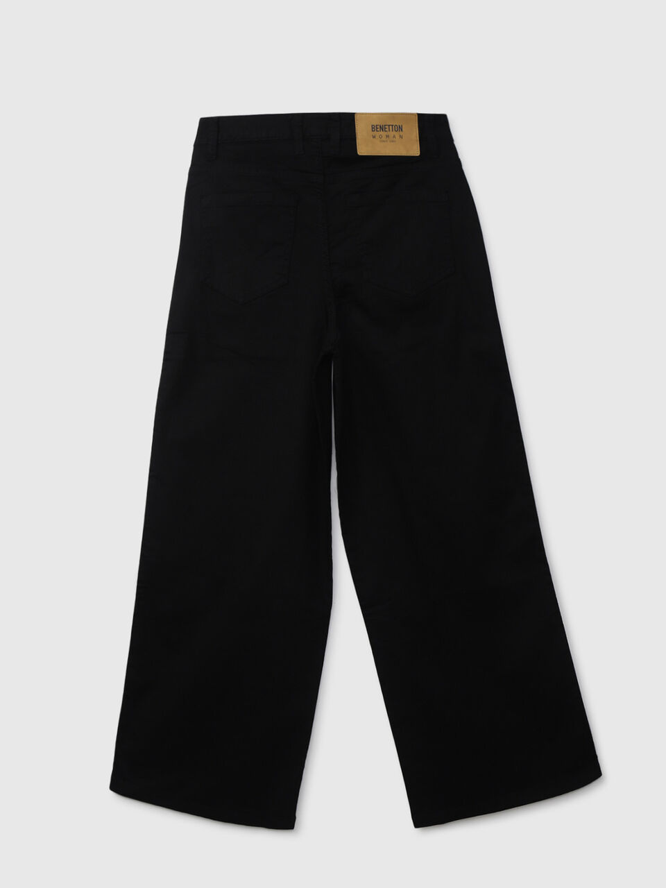 BASIC WIDE LEG DENIM WITH ZIPPER DETAIL image number 2