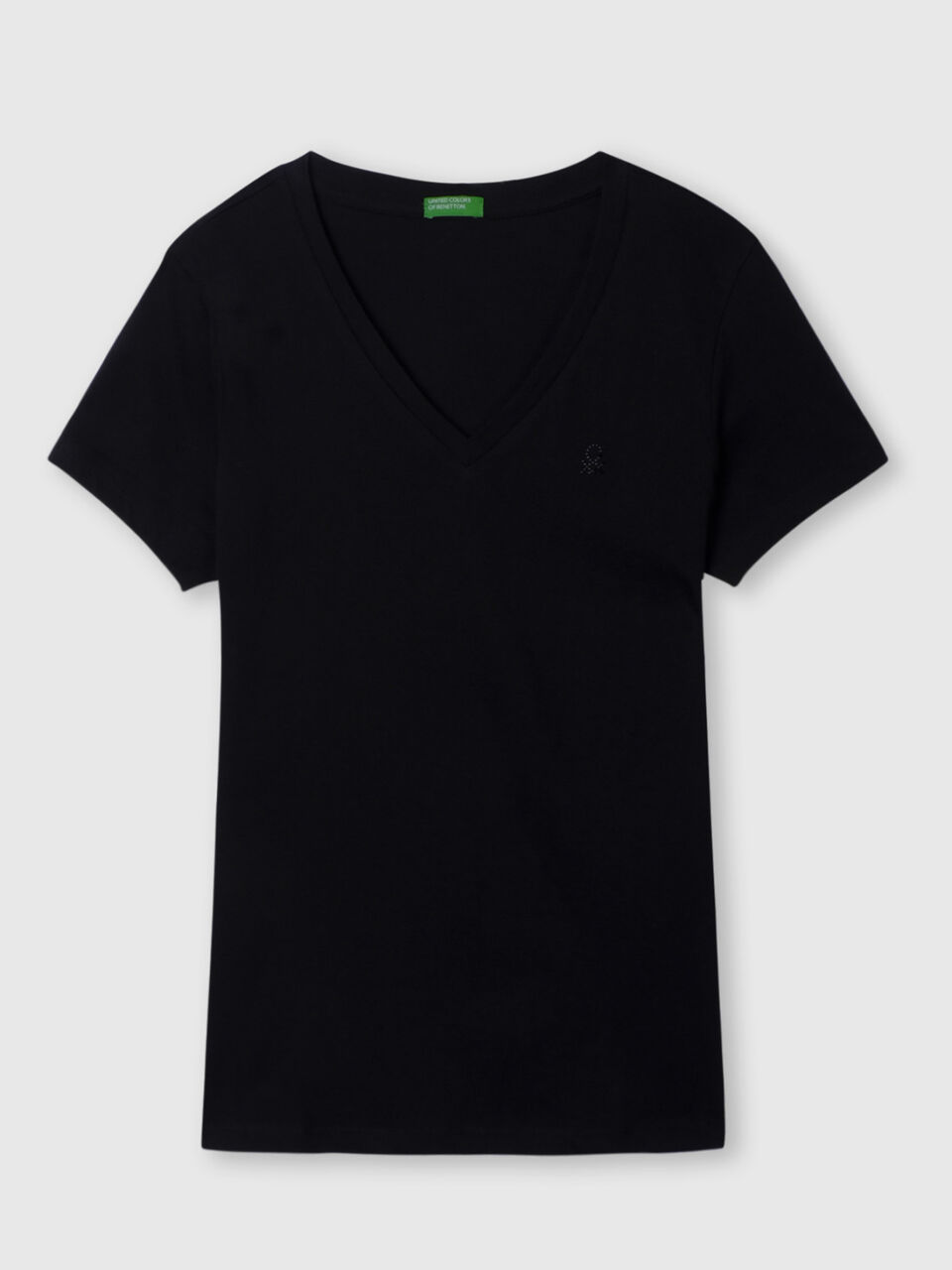 Basic V-Neck Tee with Logo image number 1