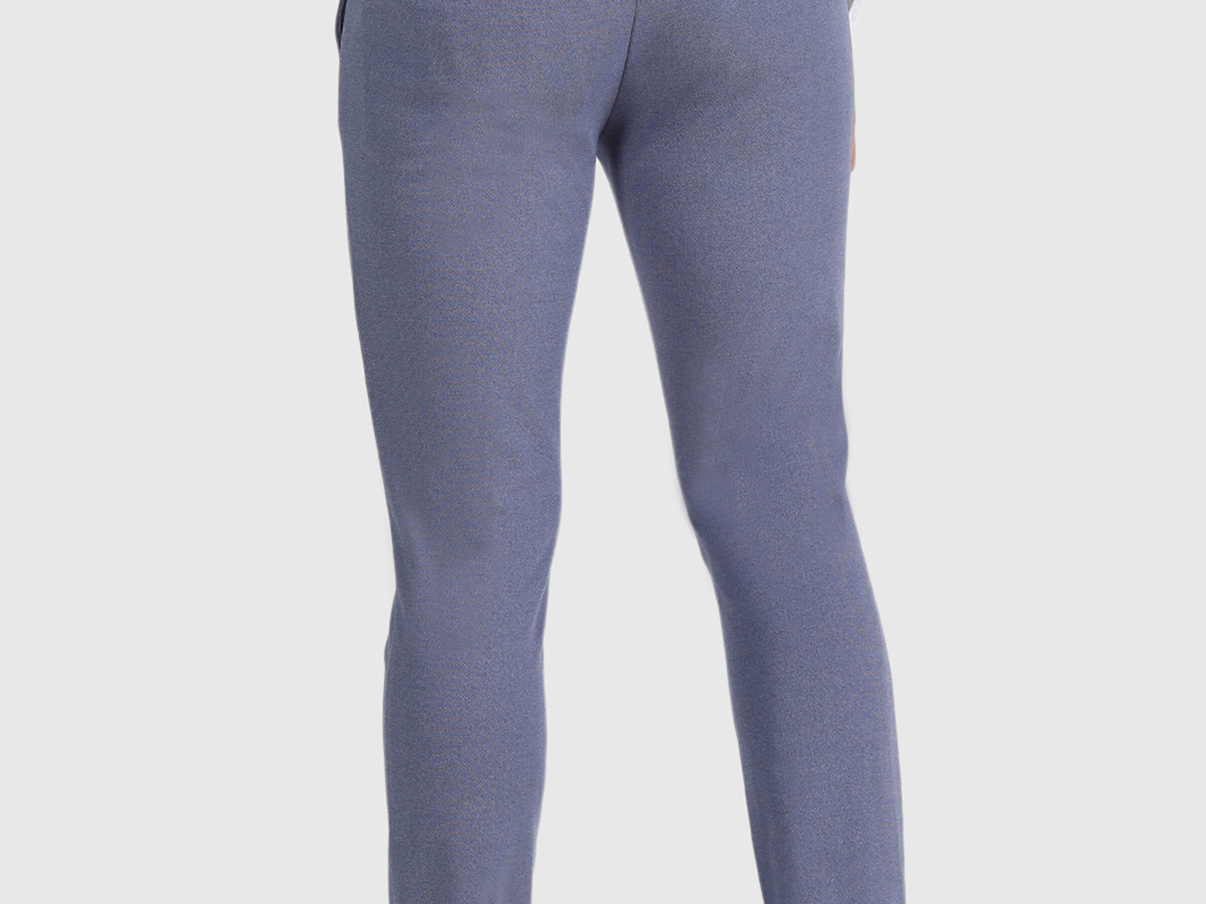 Polyester and Viscose Slim Fit Trousers image number 2