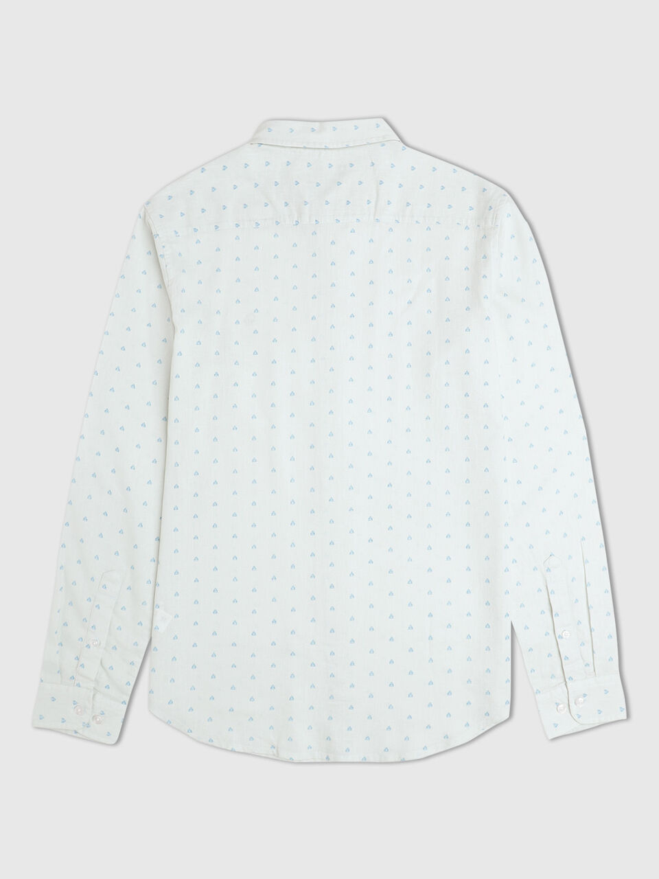 Full Sleeves Lyocell Triangular Print Shirt image number 2