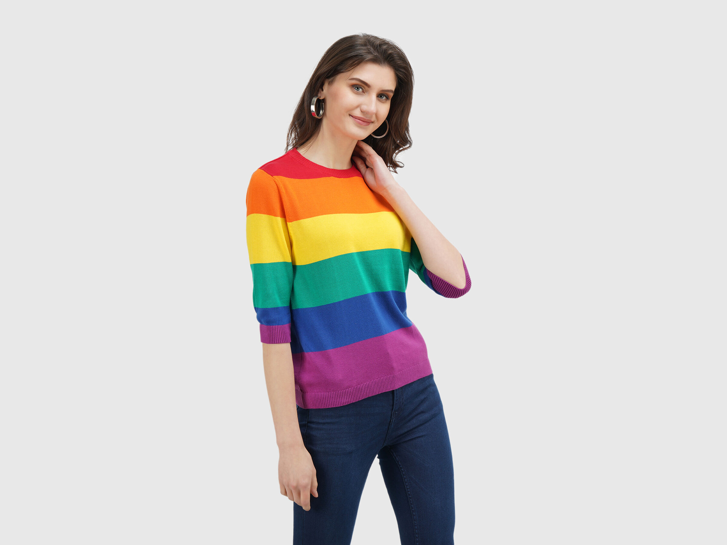 Rainbow Stripe Tricot image number 1