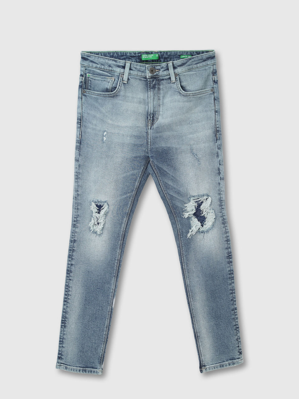 LOW CROTCH HERITAGE BLUE PRINTED JEANS image number 1