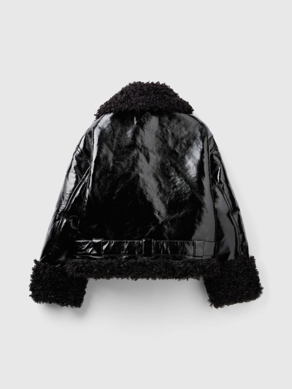 F/S FRONT OPEN JACKET WITH SHERLING image number 2