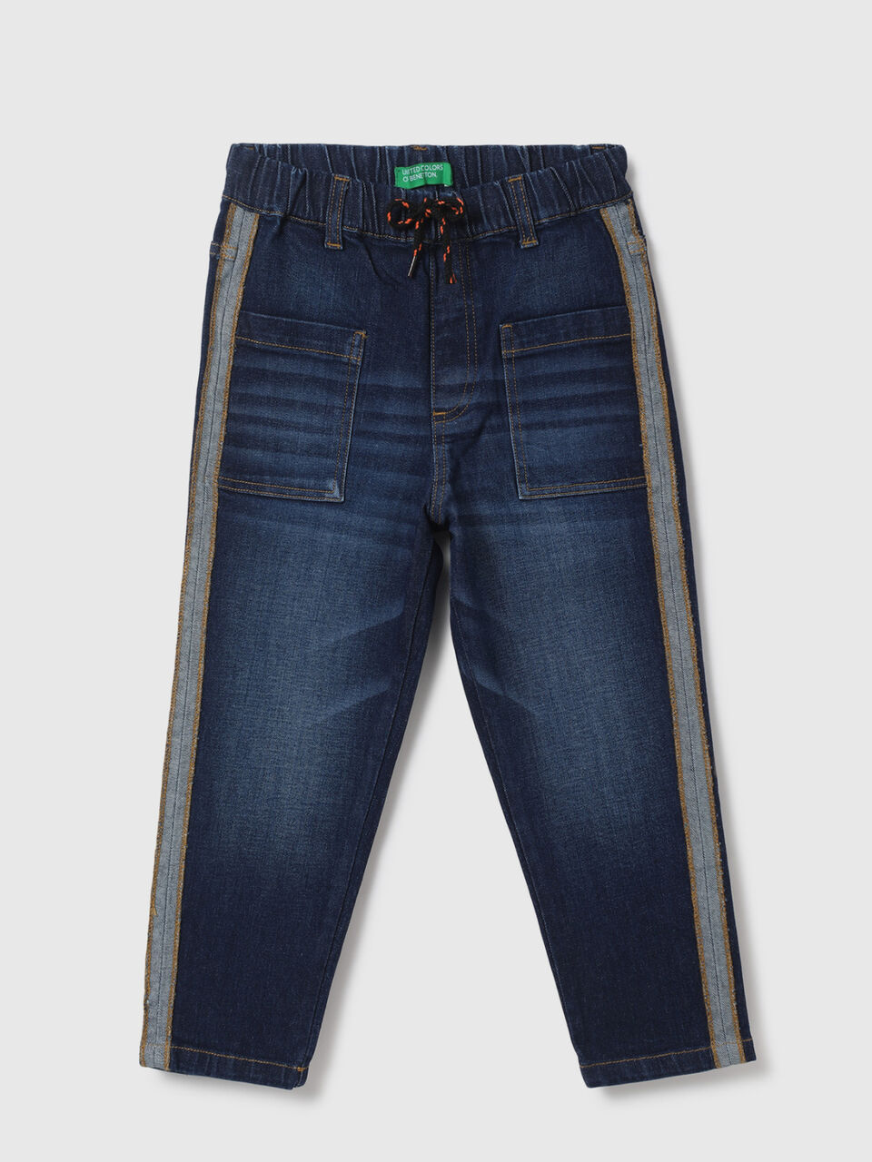 BAGGY JEANS WITH POCKETS & SIDE OVERLOCK image number 1
