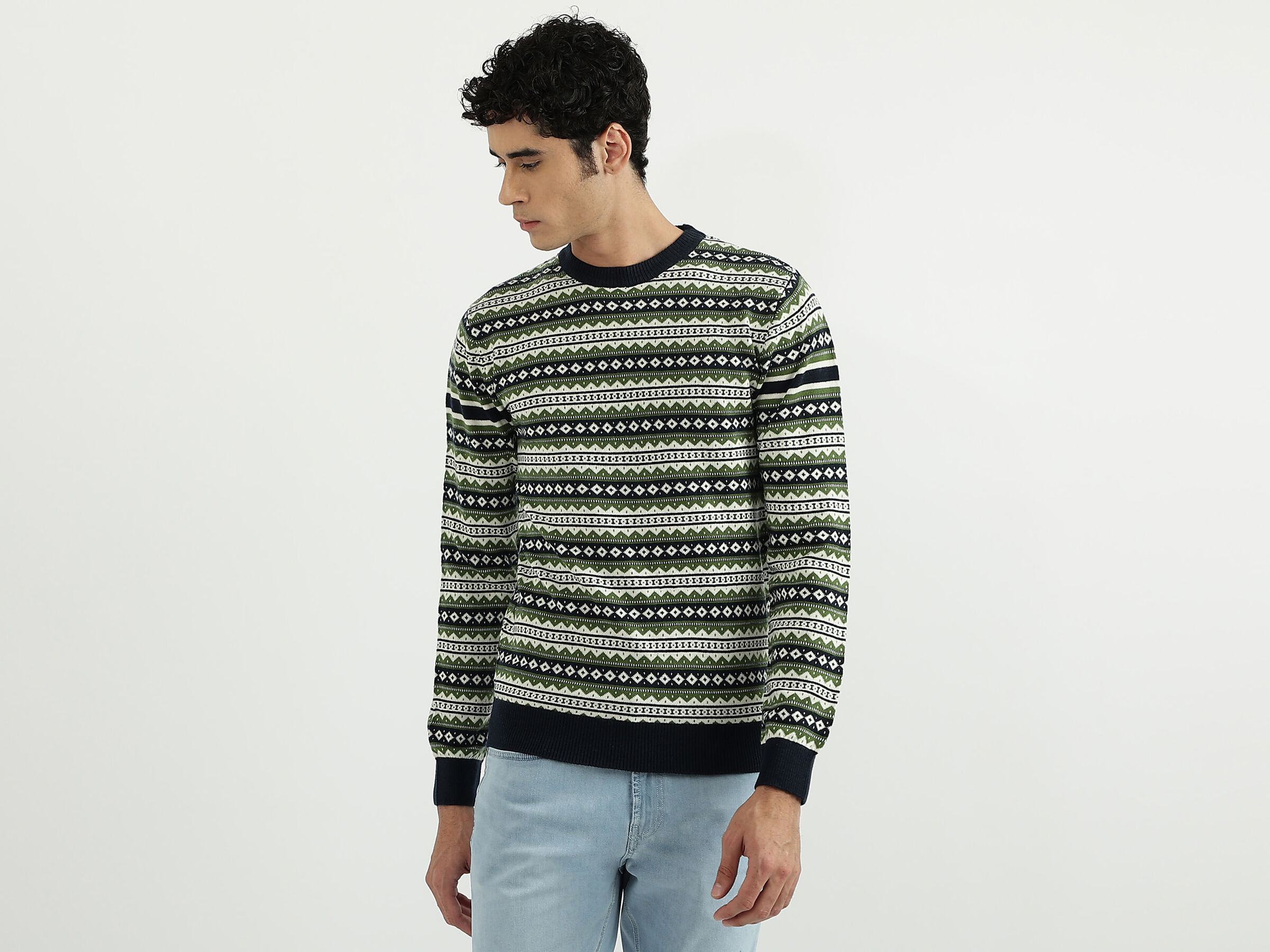 ACROWOOL FAIR ISLE SWEATER image number 0