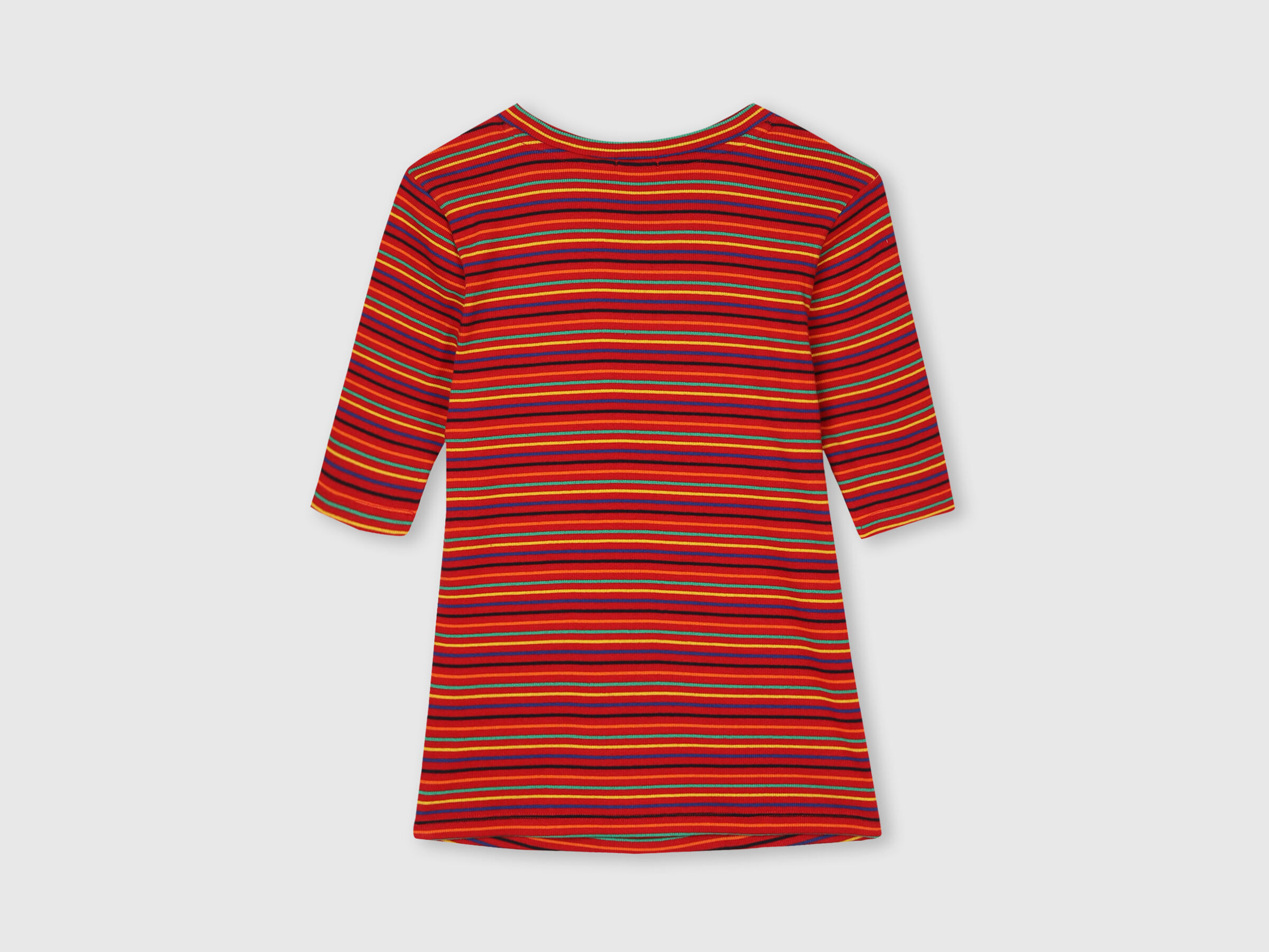 Rib Stripe Top with Shoulder Butin image number 7