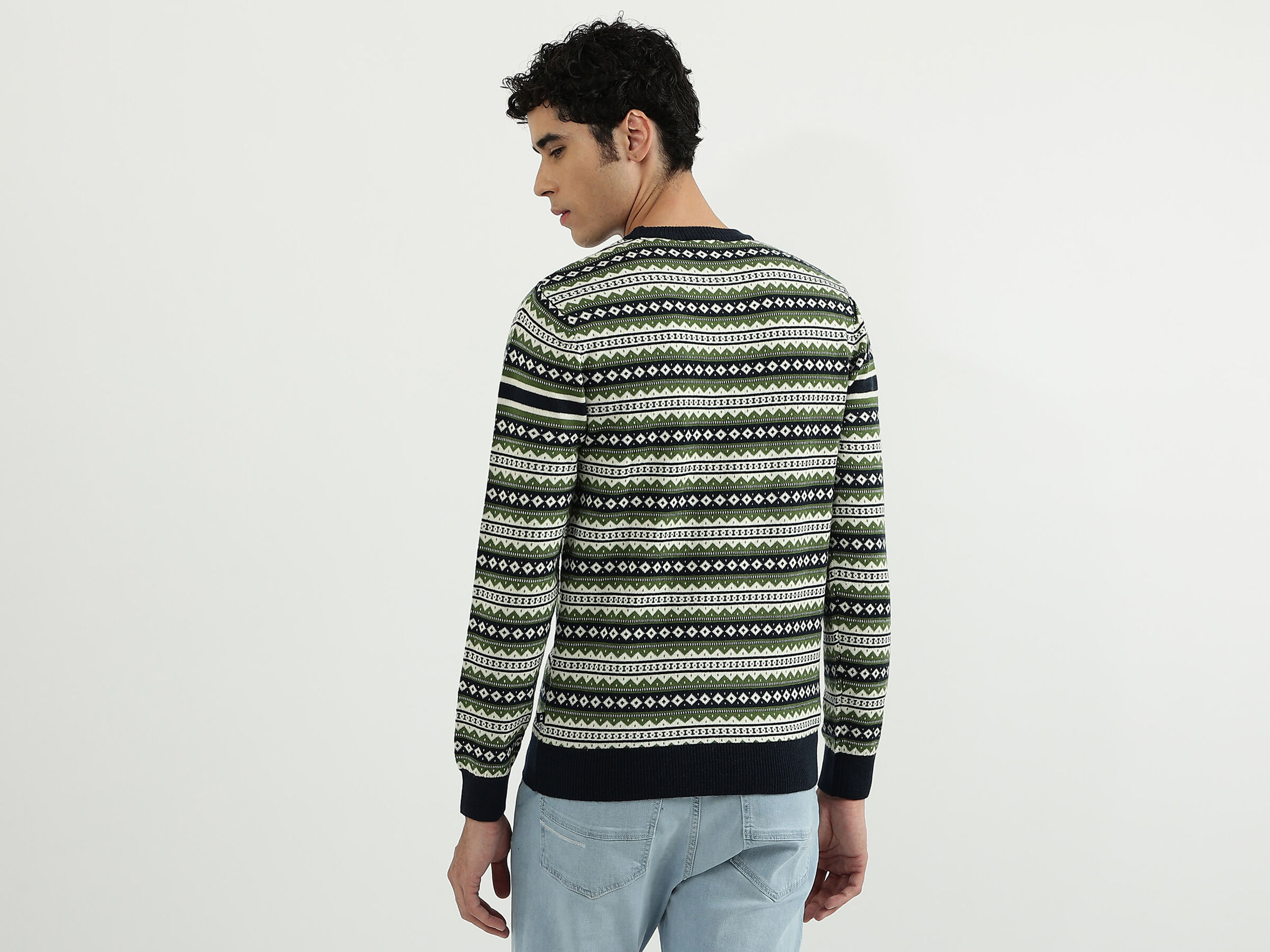 ACROWOOL FAIR ISLE SWEATER image number 2