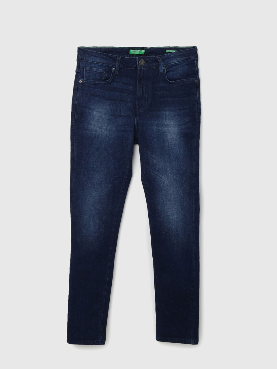 LOW CROTCH BLACK BLUE DARK JEANS image number 1