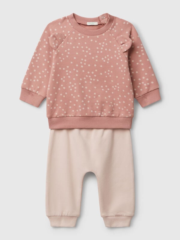 Bedrucktes Sweatshirt-Set Newborn